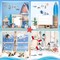 36 Pcs Summer Tree Ornaments, Ocean Beach Wooden Ornaments Nautical Rudder Hanging Decorations Summer Decor for Small Tree Home Party Birthday Holiday Supplies (Seagull)
